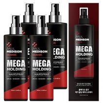 폴메디슨 옴므 메가 홀딩 헤어스프레이, 250ml, 4개