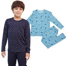 꾸씨꾸씨 남아용 TCF 포근 기모 9부 내의 05 + TDF 02 세트