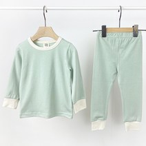 아동용 배색 모달 홈웨어 상하의 세트