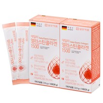 일양약품 데일리 엘라스틴 콜라겐 1500 히알루론산 14p, 35g, 2개