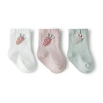 돌핀웨일 아동용 엘루아 자수 양말 3켤레 세트