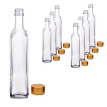 미르코리아 투명사각병 스크류캡 FN500S, 8개, 500ml