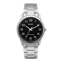 카시오 남성용 아날로그 쿼츠 메탈시계 38mm MTP-V001D-1BUDF