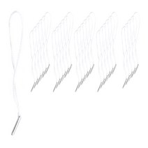 데이모드 라벨용 무핀 실고리, 04 실버팁 + 화이트끈, 300개