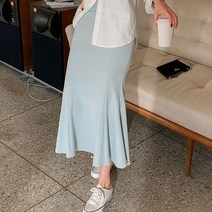 시크블랙 이테브 머메이드 롱 스커트 SK4329K21