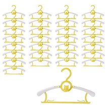 센스이따 아동용 조절가능 다기능 옷걸이, 05 노랑, 30개입