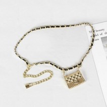 만나앤미 가는허리띠 체인장식벨트