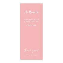 미카엘그라운드 선물 포장 라벨 스티커 용품 B4 x 50p, 핑크, 1개