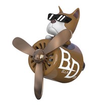 벨라독스 에어휠 차량용 방향제 BD-1 복서 브라운 코튼플라워, 1세트, 꽃향