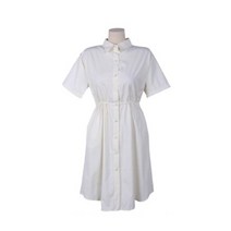 여성용 쑤기염 허리밴딩 카라 셔츠 원피스 OPS7583K24