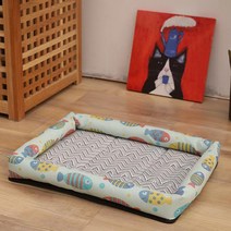 반려동물 올하이 여름 쿨매트 2p, 07 얼음 실크 흰동가리