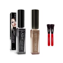 디바덤 래쉬 익스텐더 + 브로우 익스텐더 라이트 블론드 + 빨간브러쉬 2p 세트, 1세트, 래쉬 + 브로우 + 브러쉬 2p