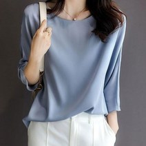 풍깍쟁이 라인 커리어 우먼 간절기 셔츠