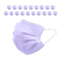 마이데이즈 일회용 컬러 마스크 유아동용 S, 20개입, 1개, 포그 라벤더