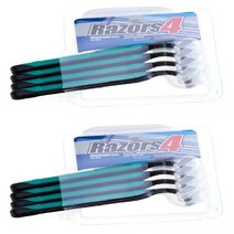 드위트리 Razors 4 일회용 면도기 그린, 2개, 4개입