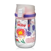 누비 유아 트라이탄 티티 정글 물병 300ml, 파티핑크, 1개