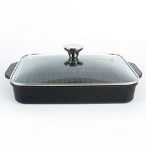 마시피렌체 인덕션 직사각 그릴팬 블랙, 대(27 x 23 x 5cm), 1개