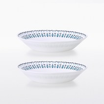파이렉스 밀크글라스 앞접시 2p, 아자르, 2개