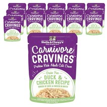 스텔라앤츄이스 고양이 습식 파우치 크레이빙스 덕&치킨, 오리, 80g, 12개