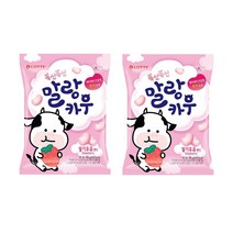 롯데제과 폭신폭신 말랑카우 딸기우유, 158g, 2개