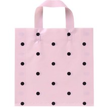 마켓감성 프린팅 기프트 쇼핑백 50p, 핑크 도트