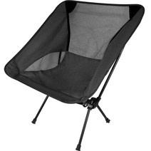 캠서퍼 감성 초경량 릴렉스 접이식 캠핑의자, 차콜블랙, 1개