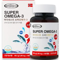 마더네스트 rTG 슈퍼오메가 3 100.1g, 100정, 1개