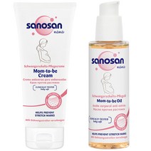 사노산 마마 맘투비 출산전 크림 200ml + 오일 100ml 세트, 1세트