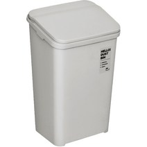 네이쳐리빙 부드럽게 열리는 원터치 휴지통 20L, 연그레이, 1개