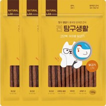 네츄럴랩 강아지 견탐구생활 스틱 간식 100g, 닭고기, 3개