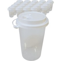 생활을그리다 다회용 리유저블 컵 500ml + 일반 뚜껑 세트, 20세트