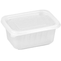 스완 도시락 일회용 반찬 용기 사각 반죽 원색 400ml, 1개입, 200개