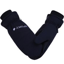 쥬쥬스마마 여성용 겨울 스포츠 방수 터치 스키 보드 장갑, 블랙