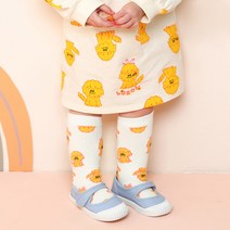 밀크마일 아동용 플라워 링도기반 타이즈