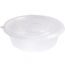 스완 일회용 배달 사출 195파이 용기 투명 소 1050ml, 200개, 1개입