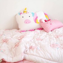 밀로앤개비 유아용 그린티 모달 차렵 이불, 리틀 액션 로라