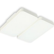 가온엘이디 시스템 LED 거실등 4등 120W, 화이트 + 전구색
