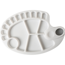 에팔레타 타원형 아크릴 팔레트 B형, 18칸, 1개