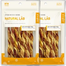 네츄럴랩 강아지 닭 앤 오리가슴살 치즈말이 100g, 닭 + 오리가슴살 혼합맛, 2개