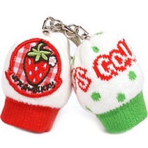 콜리스골프 투볼 니트 트윈 볼주머니, 1개, 26 딸기