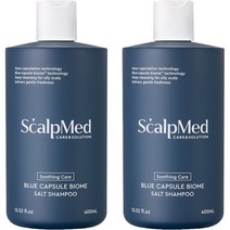 스칼프메드 블루캡슐바이옴 솔트 샴푸 허브향, 400ml, 2개