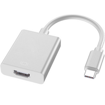 바이핏 C타입 to HDMI 변환젠더 3.8 x 4.6 x 1.3 cm, 실버, 4.6cm