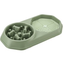 파스텔펫 반려동물 급체방지 다용도간식 식기 FREE, 그린, 1개