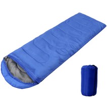 메이크포 머미형 사계절용 아웃도어 캠핑 침낭, 블루, 1개