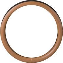 벤딕트 자동차 투톤 핸들커버 순정형 원형, 뉴카라멜 + 블랙