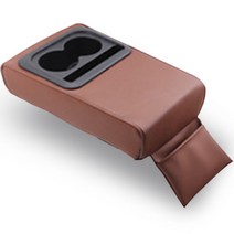 어반카 차량용 다용도 콘솔 메모리폼 수납쿠션, 1개, 브라운