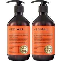 메디올 알시피 안티 헤어 로스 두피청정 샴푸 프레시 시트러스향, 300ml, 2개