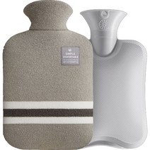 살림즈 심플 보온 물주머니 그레이 2L, 1개