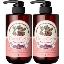 쎄씨쎌라 프렌치 프로방스 아로마 에센셜 바디스크럽워시 오레가노 앤 로즈제라늄, 2개, 500ml