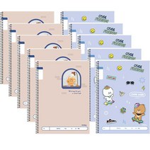 아이비스 초등슬림무제 넓은칸 노트 2종 x 5p, 호당앤랑근, 숑숑프렌즈, 1세트